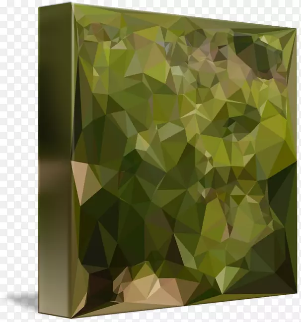 绿色艺术多边形-绿色抽象