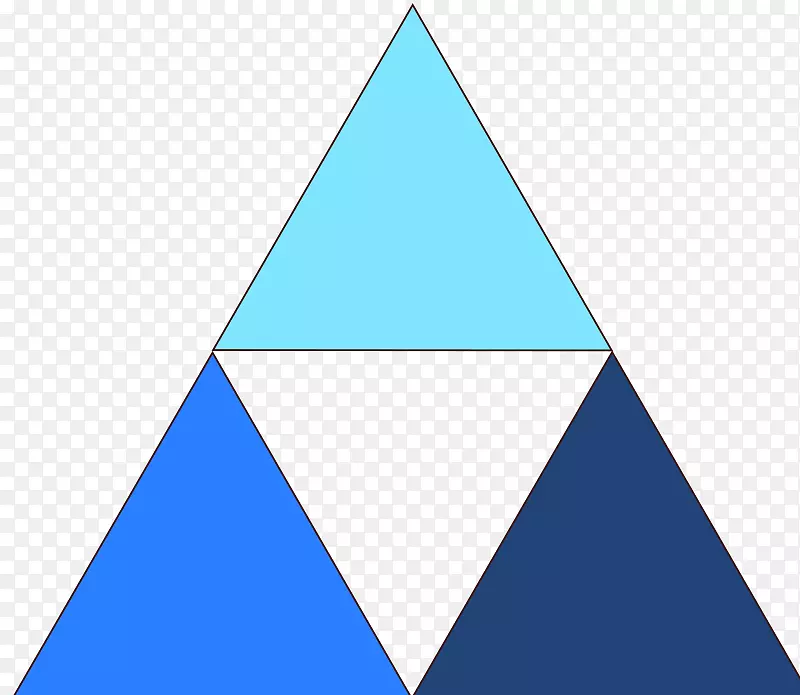 三角蓝色顶点-三角网
