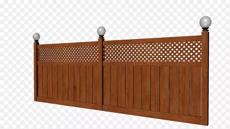 木材染色栅栏