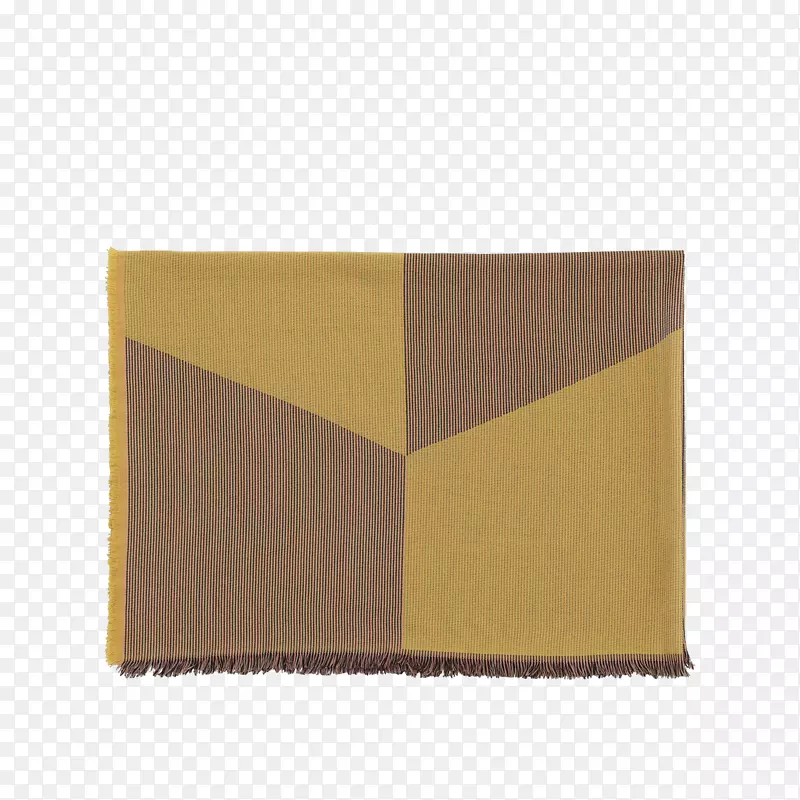 长方形棕色纺织品
