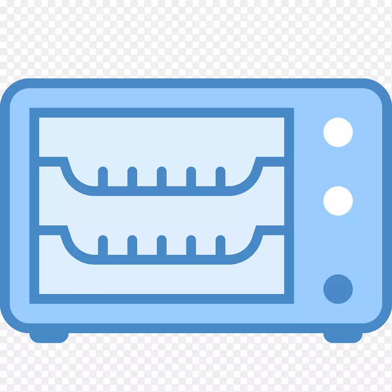 电脑图标烤面包机微波炉烹饪范围.烤箱
