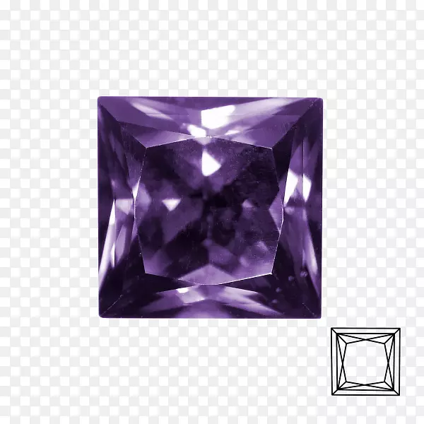 紫水晶宝石锆石紫水晶