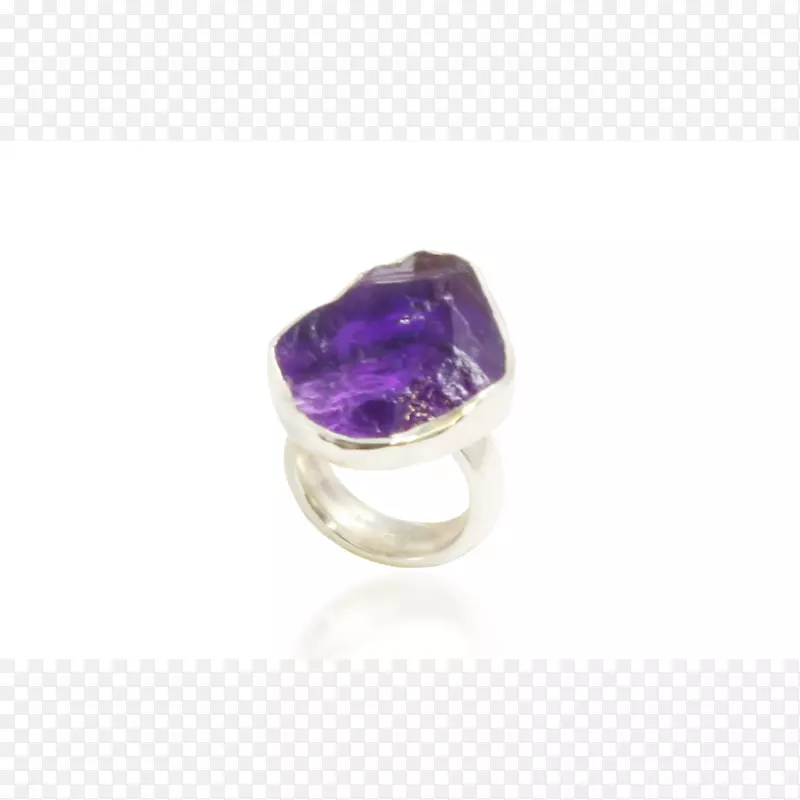 紫水晶宝石首饰戒指紫水晶