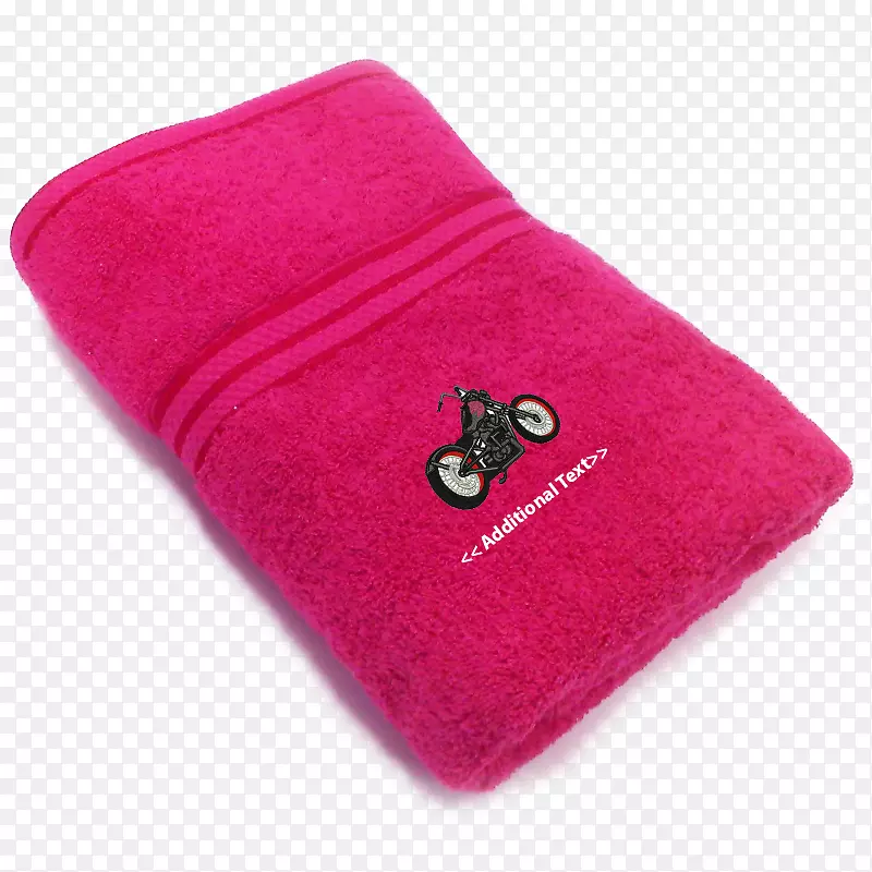 洋红粉红色m-毛巾