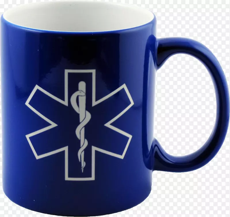 生命之星-紧急医疗技术员紧急医疗服务辅助医务人员贴花杯