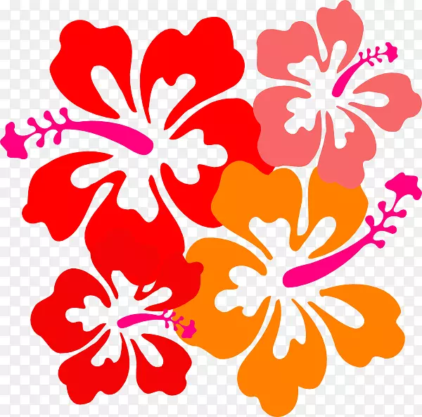 夏威夷木槿剪贴画-木槿