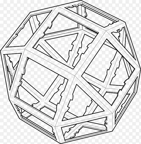 形状多边形几何-星型框架
