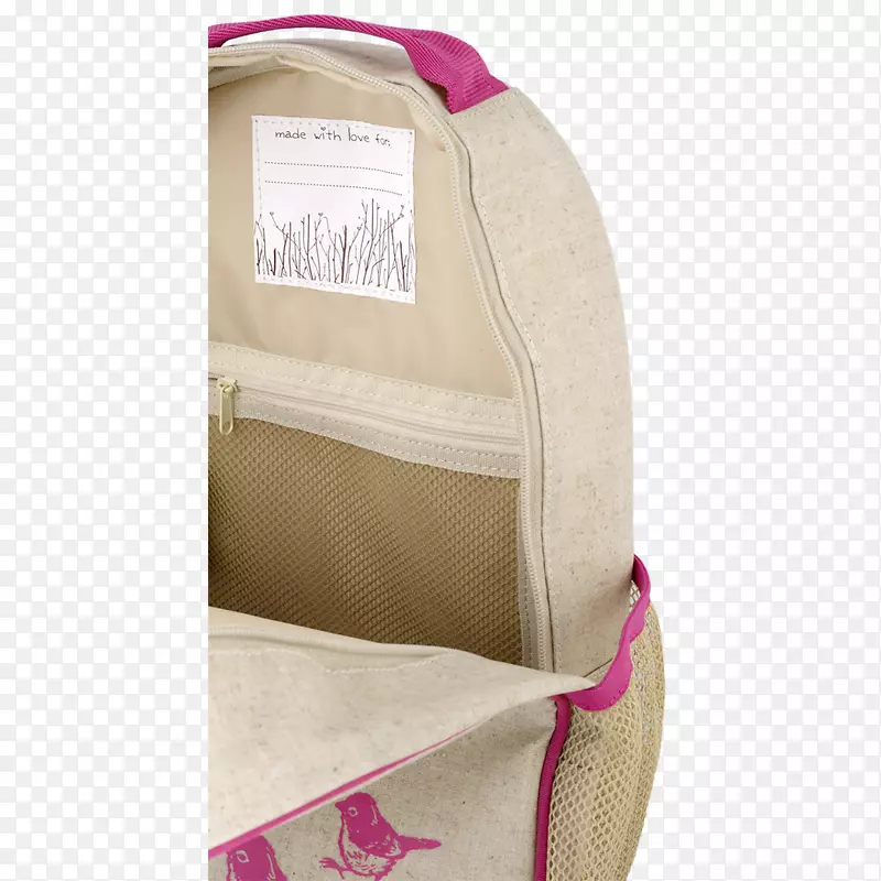 背包袋幼儿午餐盒-粉红色鸟