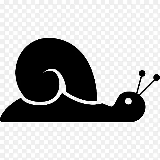 电脑图标蜗牛夹艺术-蜗牛