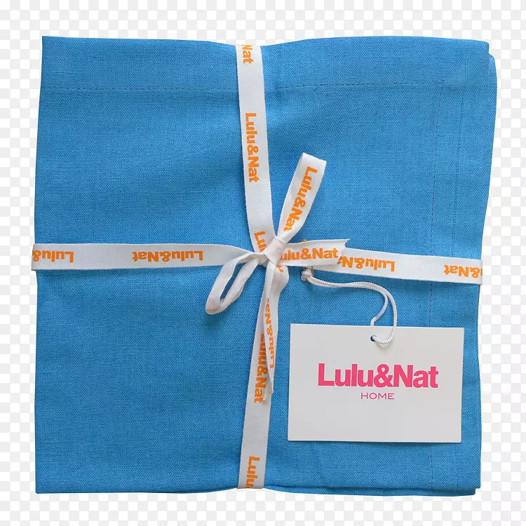 布餐巾纺织绿松石蓝色机织织物.餐巾