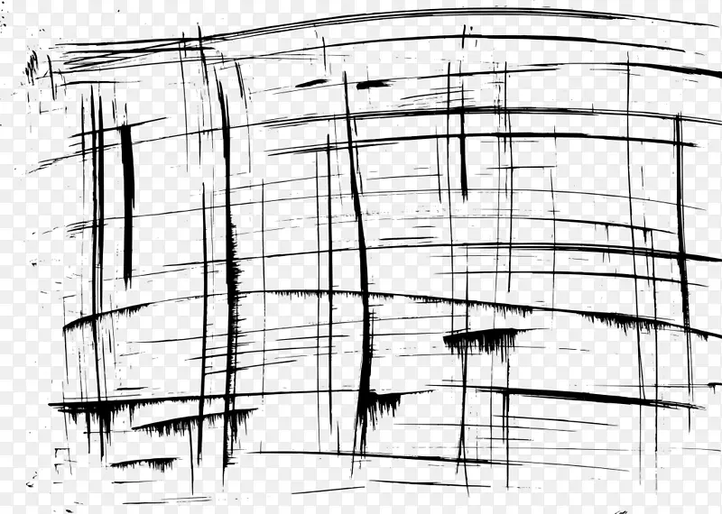 建筑绘图立面.划痕