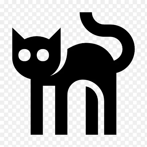 黑猫电脑图标符号黑猫