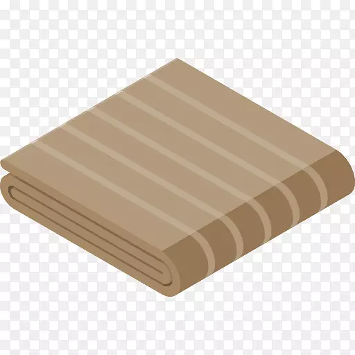 棕色米黄色长方形毛毯