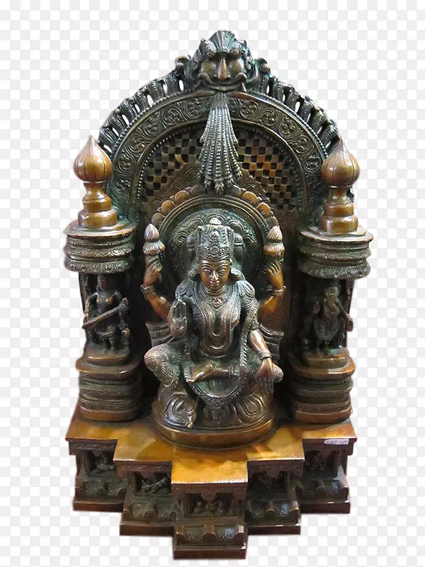 印度教庙宇青铜雕塑-杜尔加