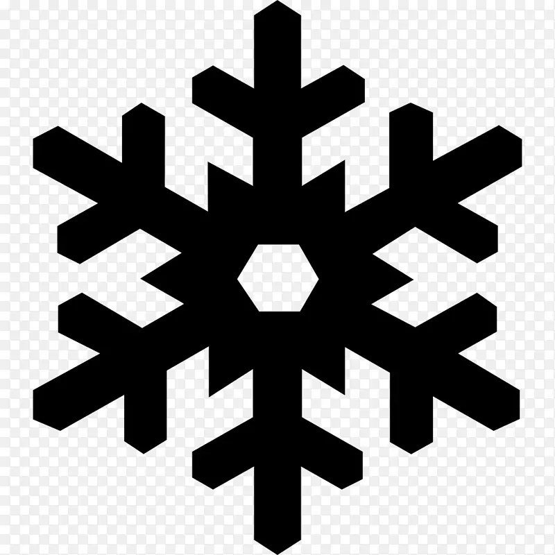 雪花电脑图标形状符号雪花