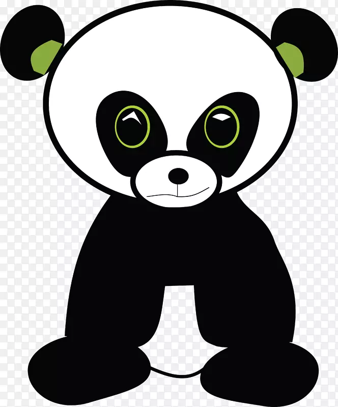 大熊猫剪贴画-熊猫