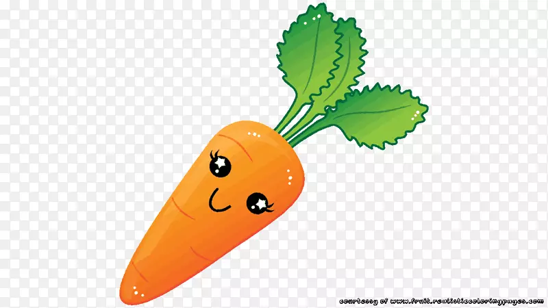 胡萝卜蔬菜水果剪贴画-胡萝卜