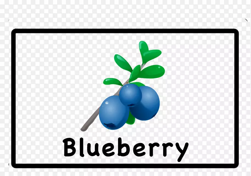 蓝莓派松饼画蓝莓
