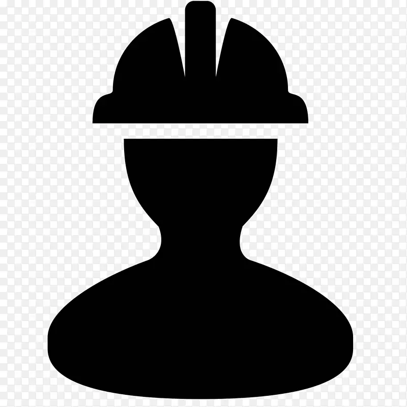 计算机图标，建筑工人，建筑工程，安全帽.工业工人和工程师