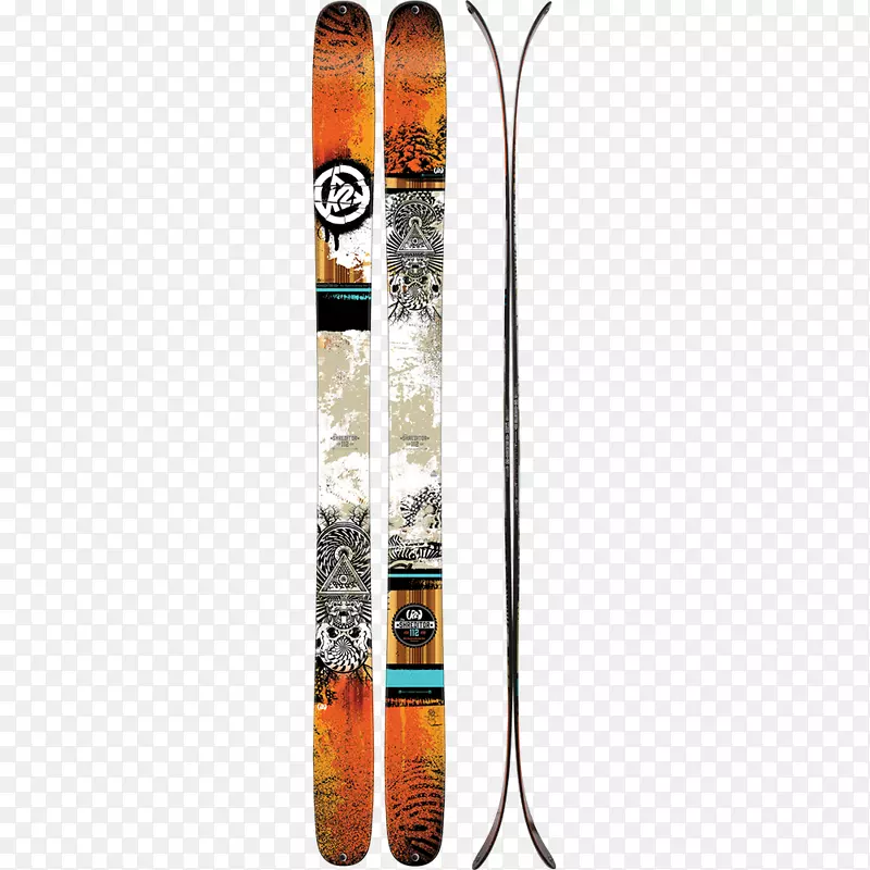 滑雪k2运动滑雪几何滑雪捆绑.滑雪