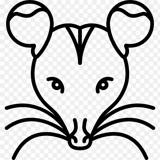 大鼠老鼠电脑鼠标电脑图标动物老鼠