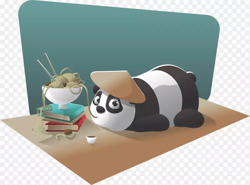 拖拉夹艺术-熊猫