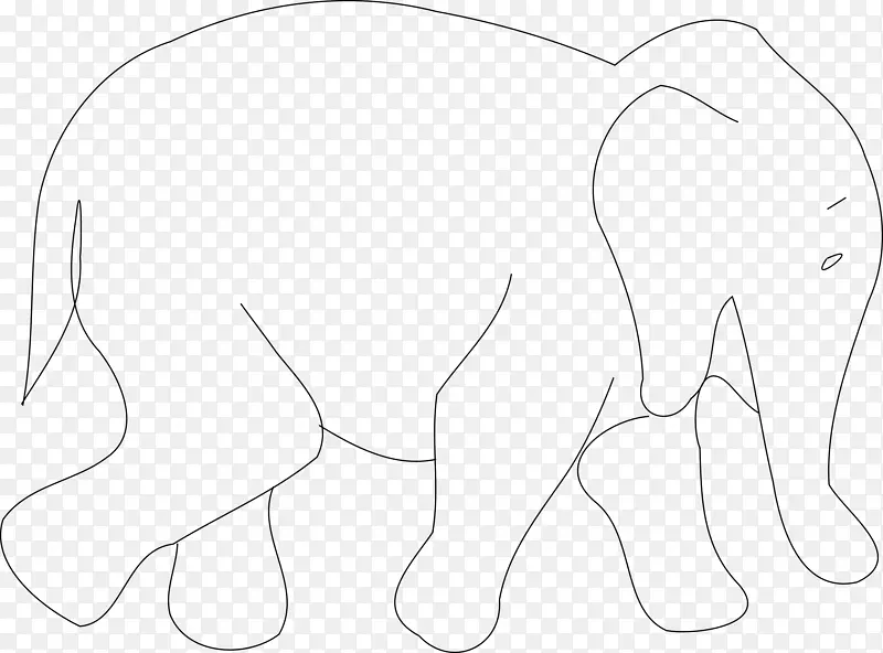 非洲象黑猩猩画野生动物-大象