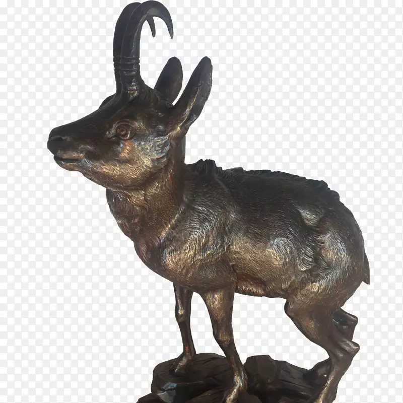 山羊青铜雕像-羚羊