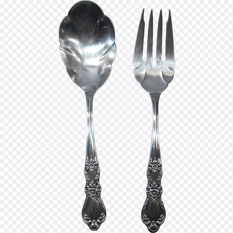 餐具、叉子、汤匙、叉子