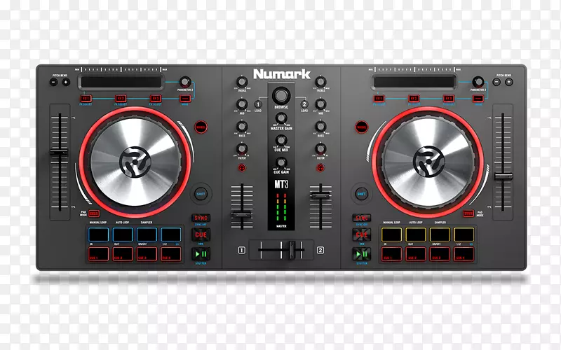 虚拟dj控制器光盘骑师音频Numark产业-光盘骑师