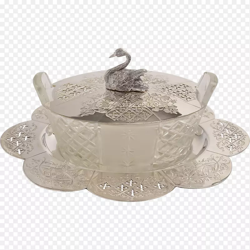餐具茶壶盖银杯天鹅