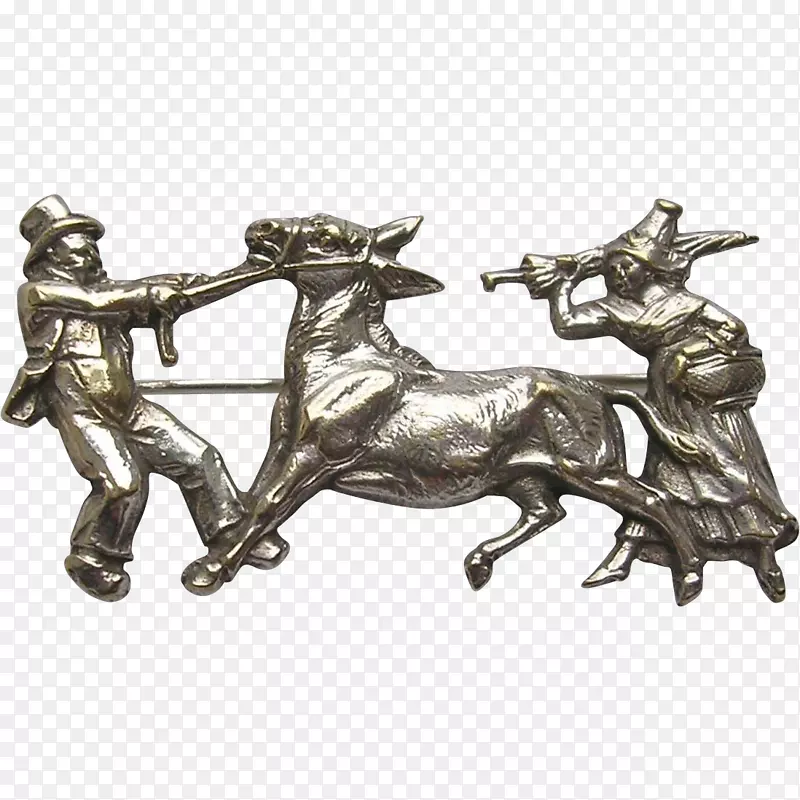 马青铜雕塑-驴