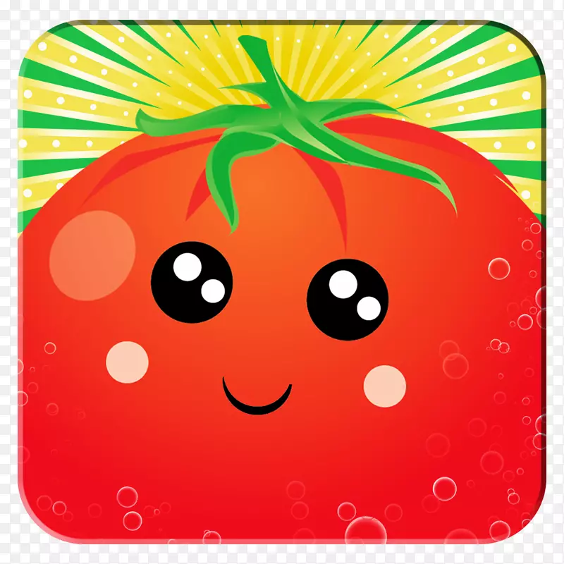 表情笑脸电脑图标-番茄