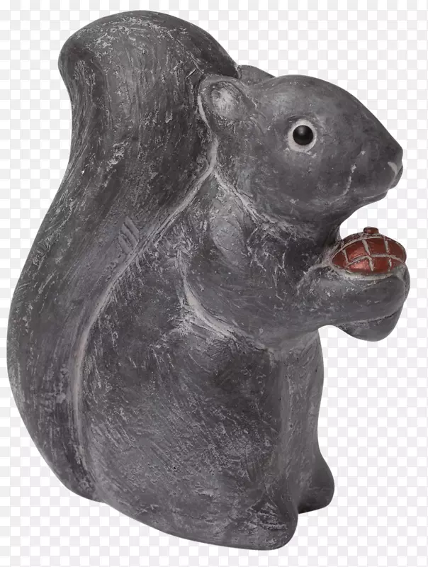 啮齿动物松鼠动物雕塑-橡子