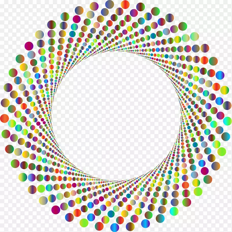 彩色电脑图标剪贴画圈