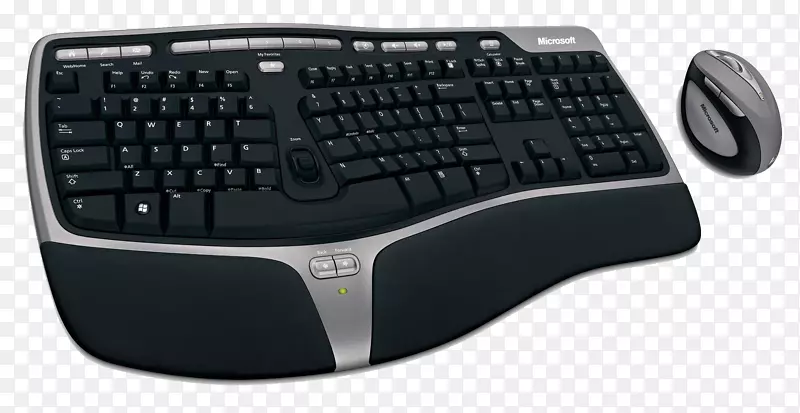 电脑键盘电脑鼠标微软自然键盘人机工程学键盘