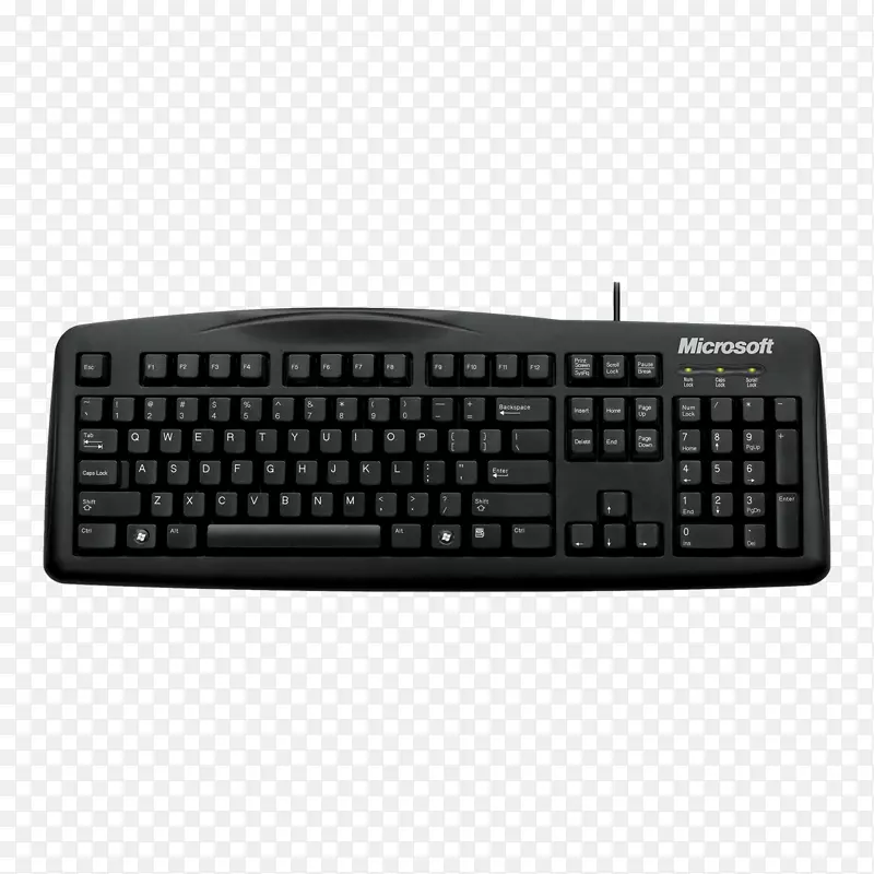 电脑键盘微软自然键盘线键盘