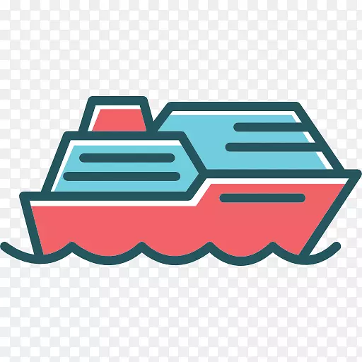 客船计算机图标.船舶和游艇