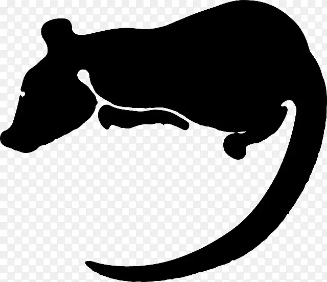 实验大鼠十二生肖剪贴画动物剪影
