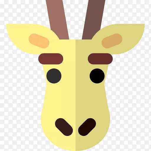 计算机图标长颈鹿驯鹿动物长颈鹿