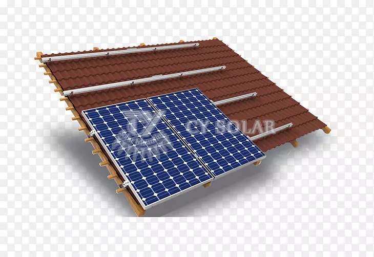 屋顶瓦、太阳能电池板、太阳能瓦