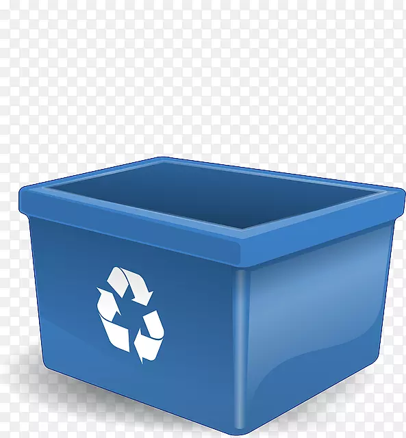 垃圾桶，废纸篮，绿色垃圾桶-蓝色标题盒