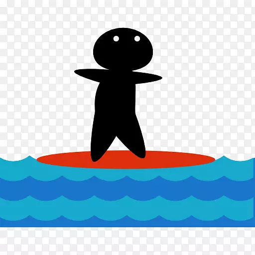 冲浪电脑图标运动冲浪板.冲浪