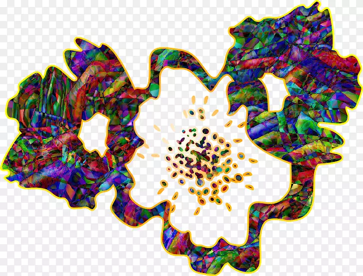 花对称花瓣图案-71