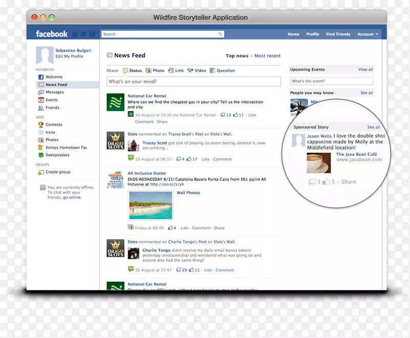 facebook社交网络广告社会媒体影响营销-ai软件