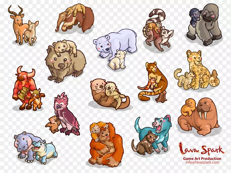 动物猫狮子动物园剪辑艺术-可爱的大象