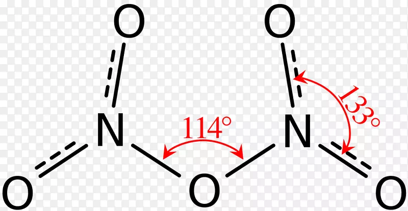 五氧化二氮三氧化二氮路易斯结构化学公式-氮