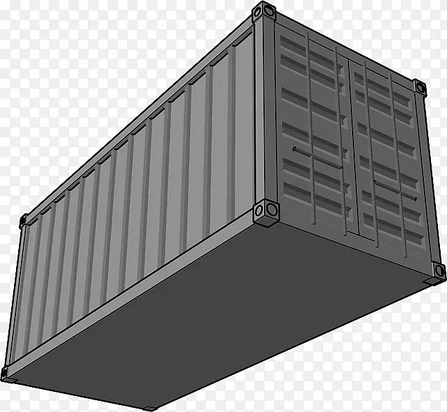 集装箱多式联运集装箱食品储存集装箱剪贴画集装箱