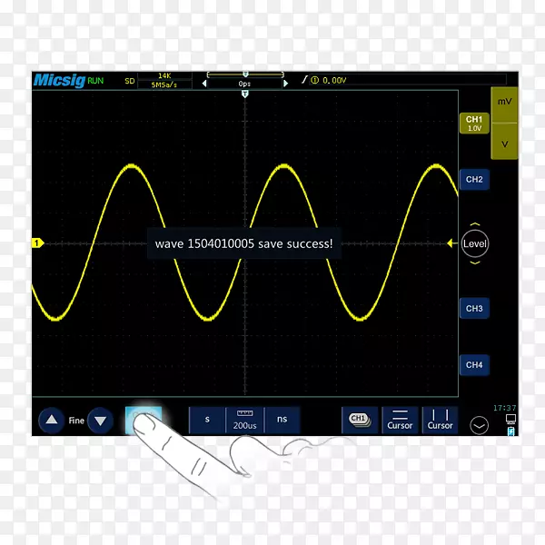 取样率示波器电子显示装置梯度分界线
