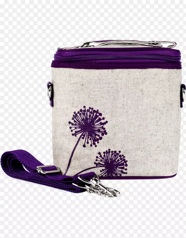 午餐盒热袋苏扬冷却器-紫色蒲公英